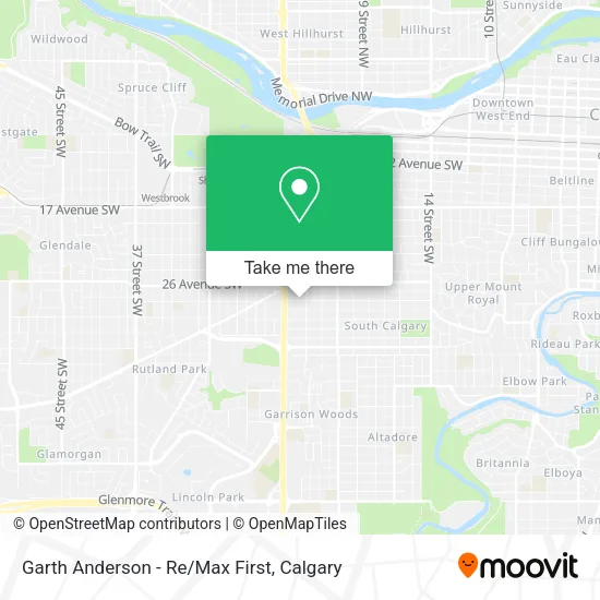 Garth Anderson - Re/Max First map