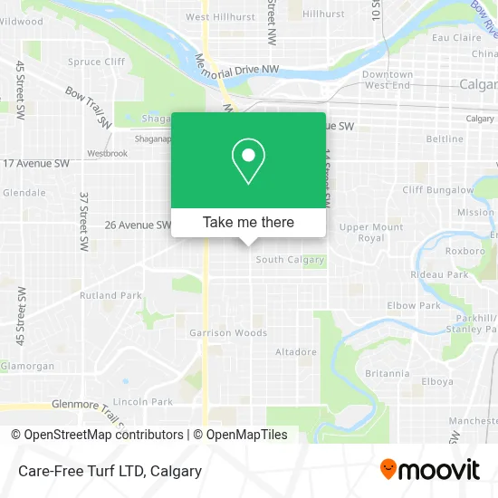 Care-Free Turf LTD map