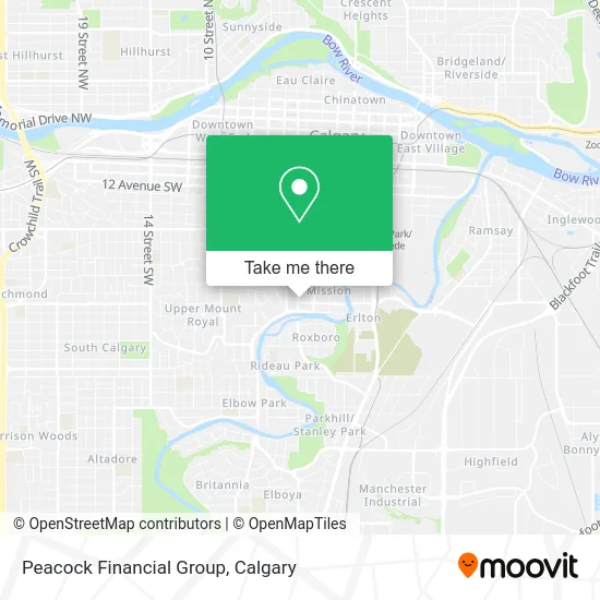 Peacock Financial Group map