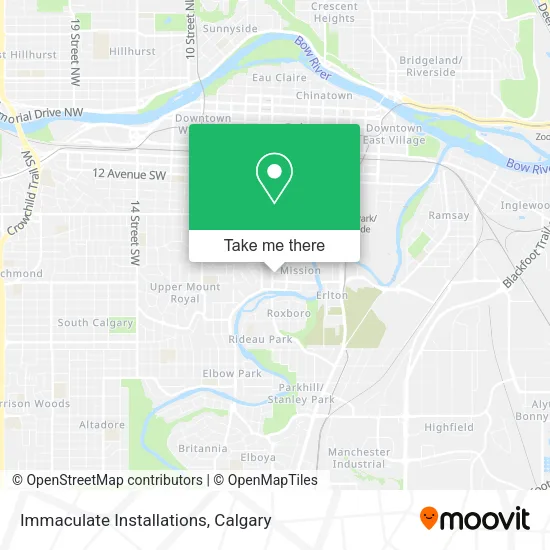 Immaculate Installations map