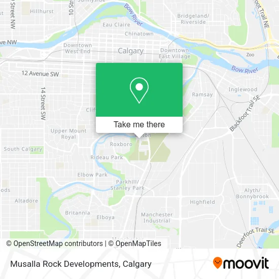Musalla Rock Developments map
