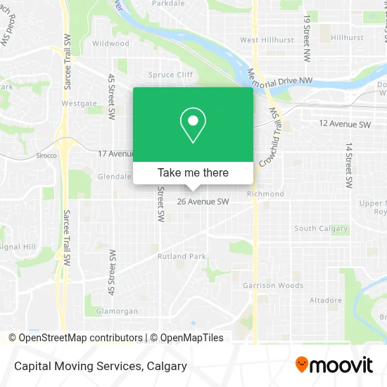 Capital Moving Services map