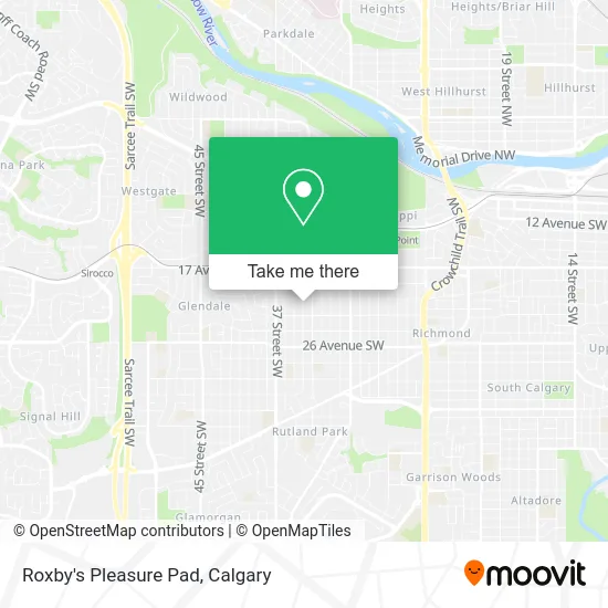 Roxby's Pleasure Pad map