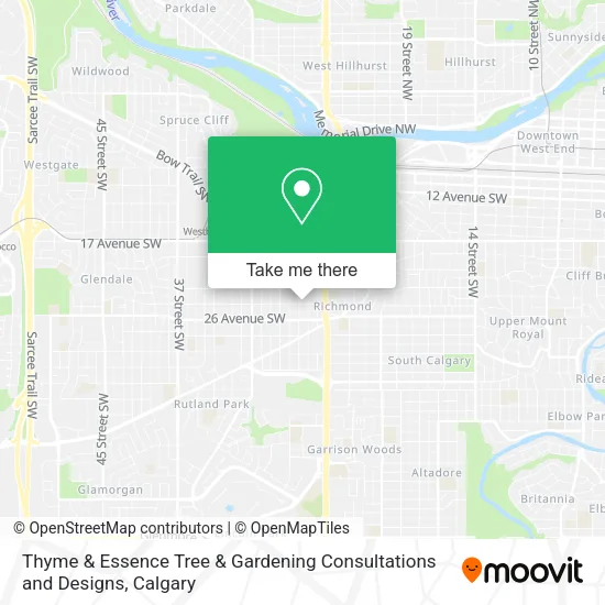 Thyme & Essence Tree & Gardening Consultations and Designs map