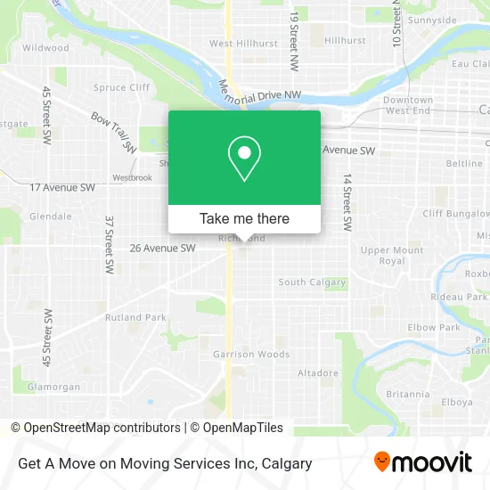 Get A Move on Moving Services Inc map