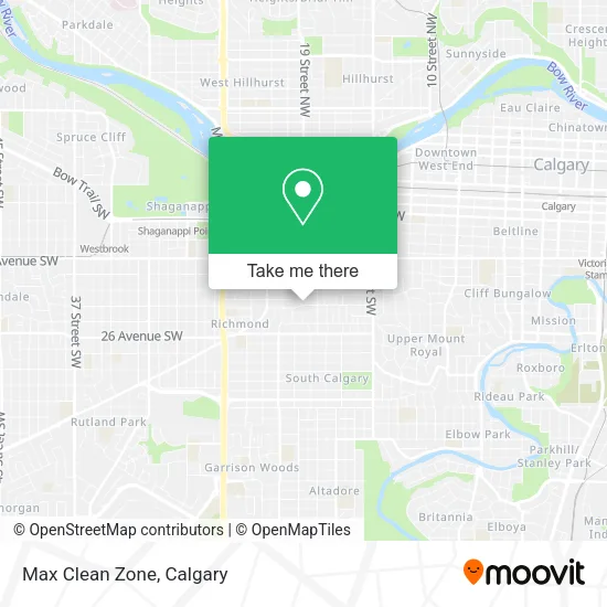 Max Clean Zone map
