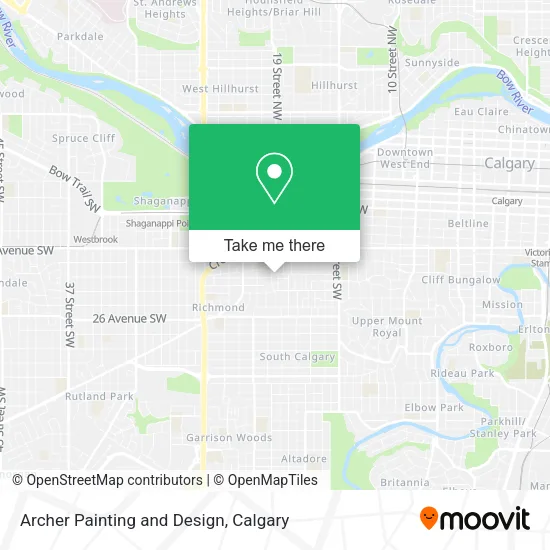 Archer Painting and Design map