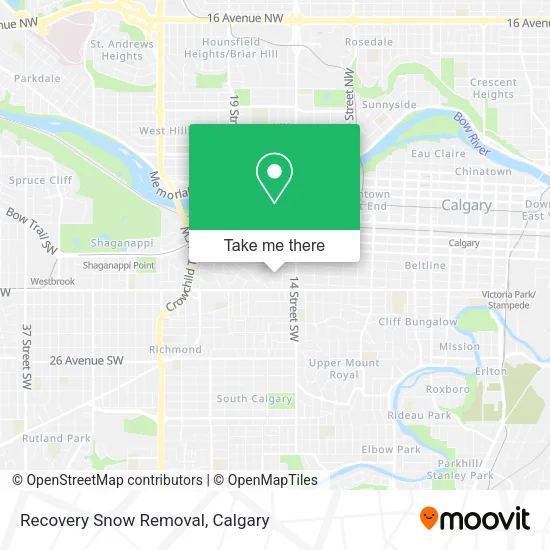 Recovery Snow Removal map