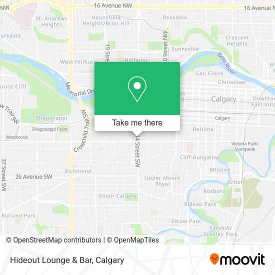 Hideout Lounge & Bar map