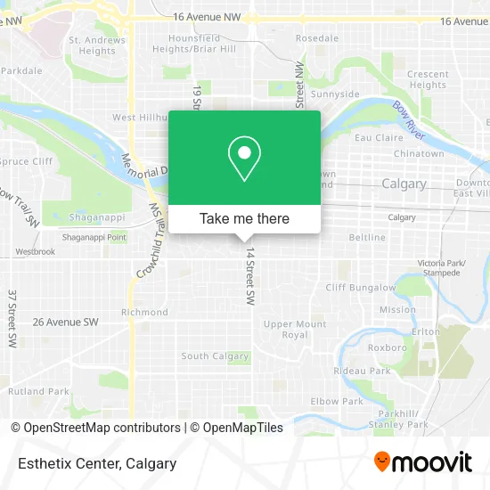 Esthetix Center map