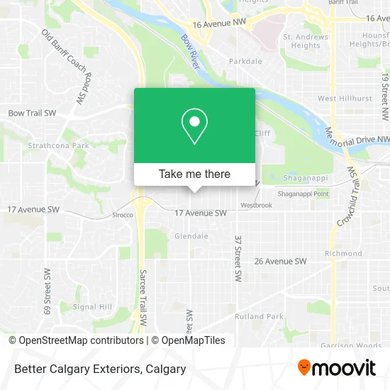 Better Calgary Exteriors map