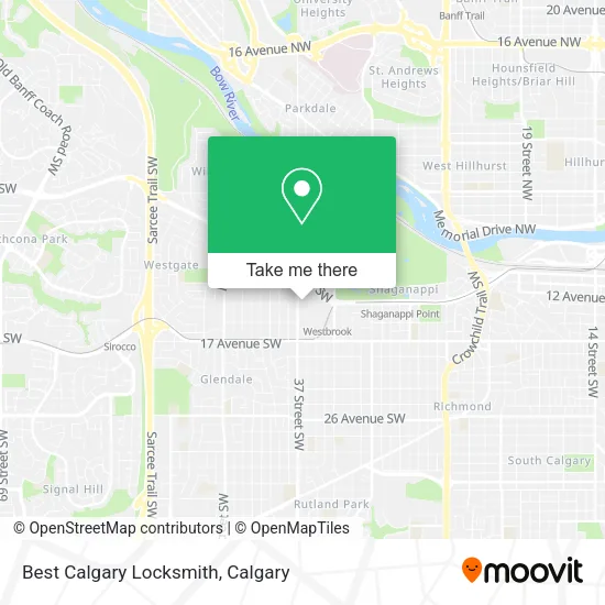 Best Calgary Locksmith map