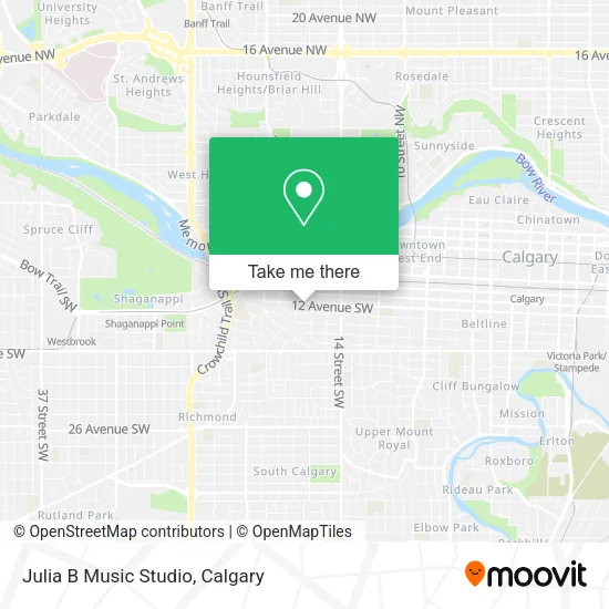 Julia B Music Studio map