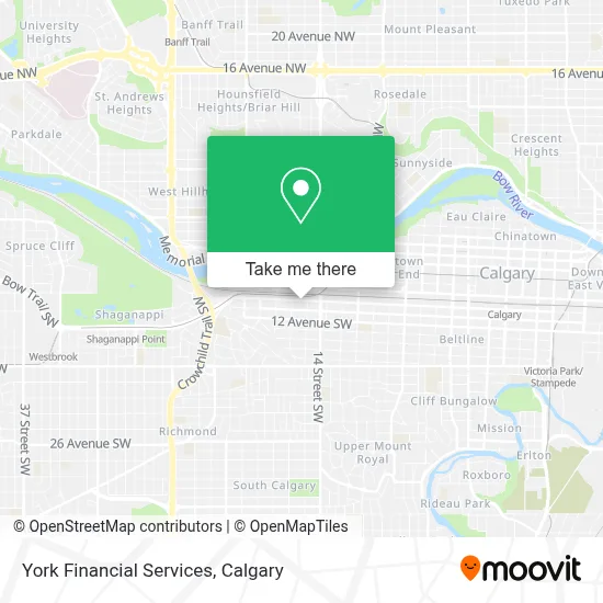 York Financial Services map