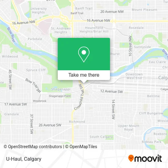 U-Haul map