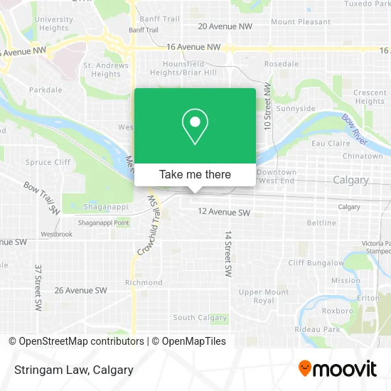 Stringam Law map
