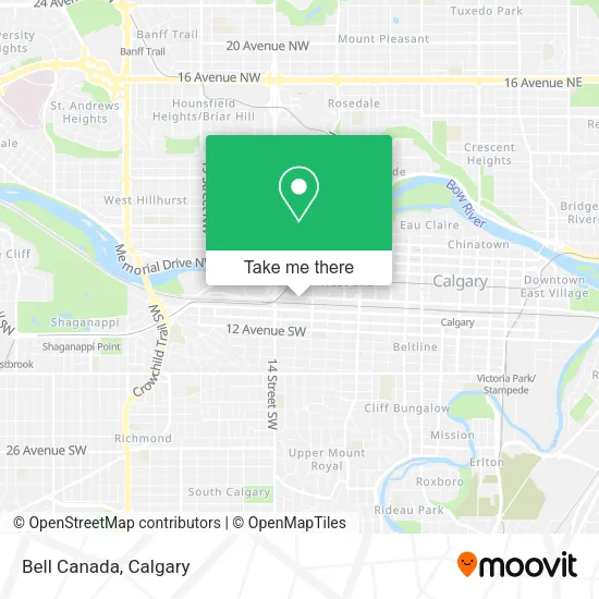 Bell Canada map