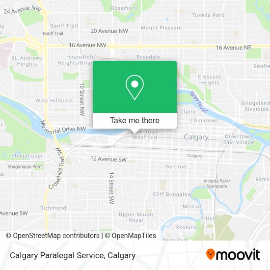 Calgary Paralegal Service map