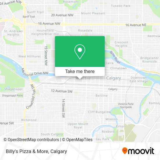 Billy's Pizza & More map