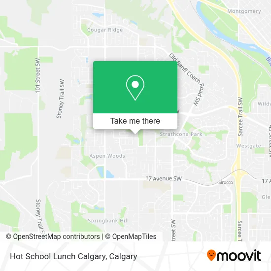 Hot School Lunch Calgary map