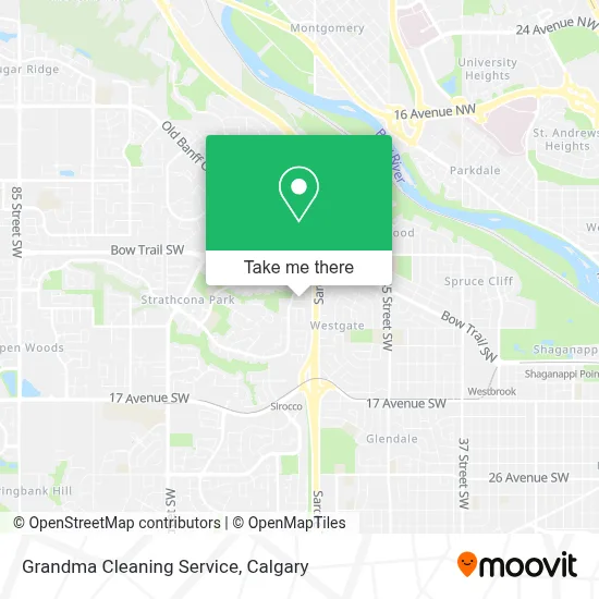 Grandma Cleaning Service map