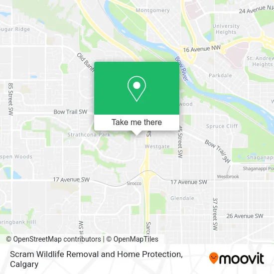 Scram Wildlife Removal and Home Protection map