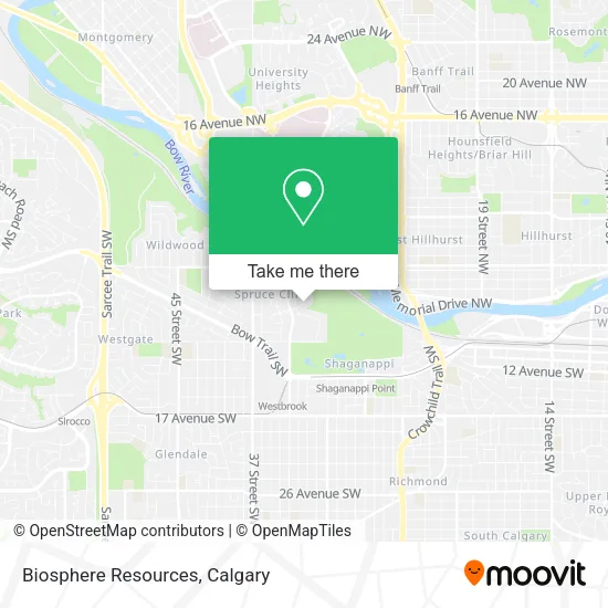 Biosphere Resources map