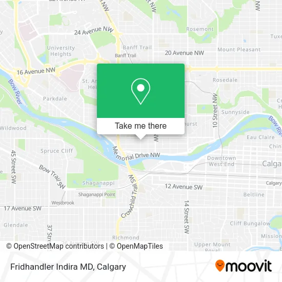 Fridhandler Indira MD map