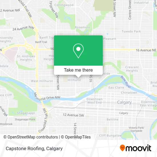 Capstone Roofing map