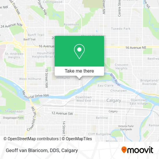 Geoff van Blaricom, DDS map
