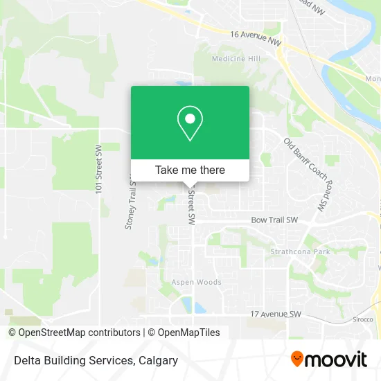 Delta Building Services map