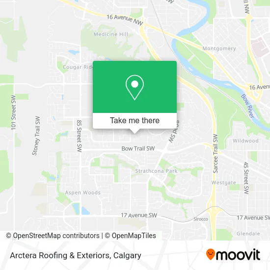 Arctera Roofing & Exteriors map