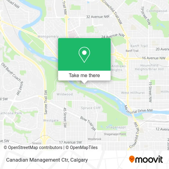 Canadian Management Ctr map