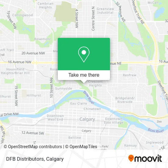 DFB Distributors map