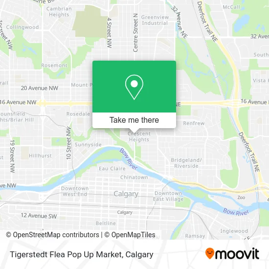 Tigerstedt Flea Pop Up Market map
