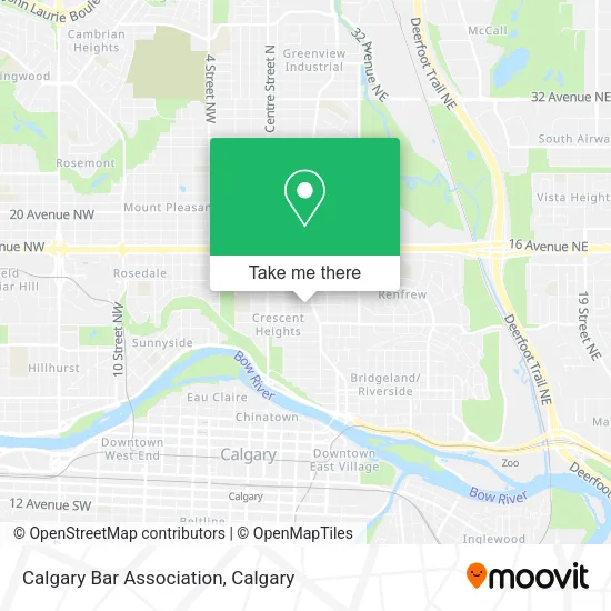 Calgary Bar Association map