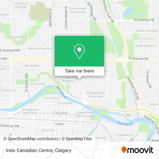 Indo Canadian Centre map