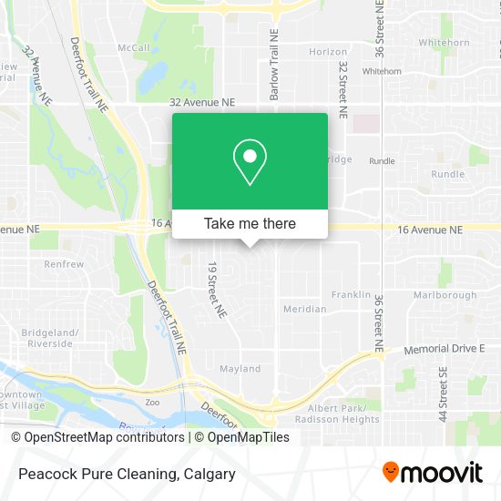 Peacock Pure Cleaning map