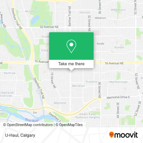 U-Haul map
