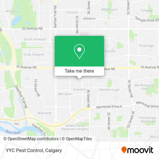 YYC Pest Control map