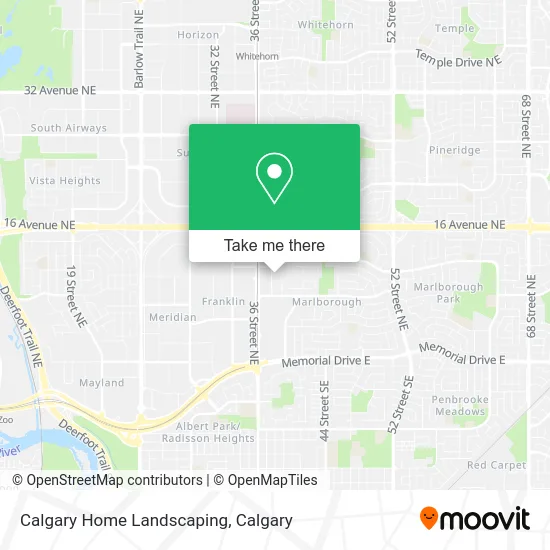 Calgary Home Landscaping map