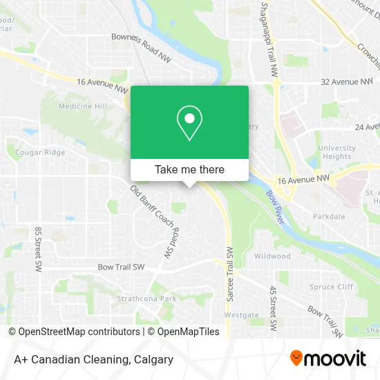 A+ Canadian Cleaning map