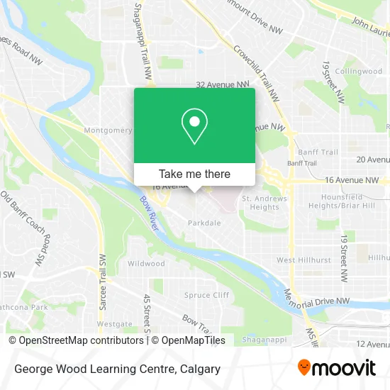 George Wood Learning Centre map