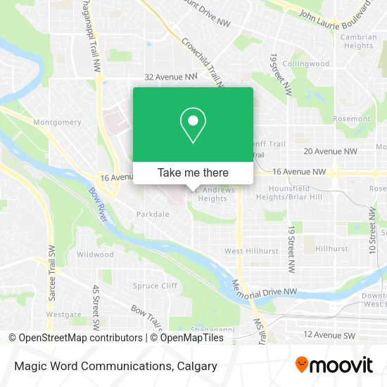 Magic Word Communications map