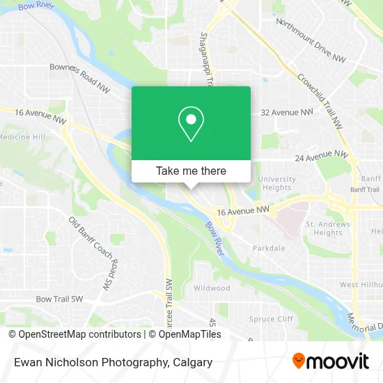 Ewan Nicholson Photography map