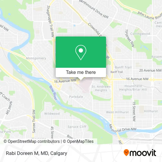 Rabi Doreen M, MD map