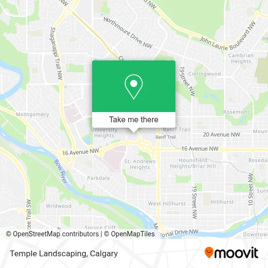 Temple Landscaping map