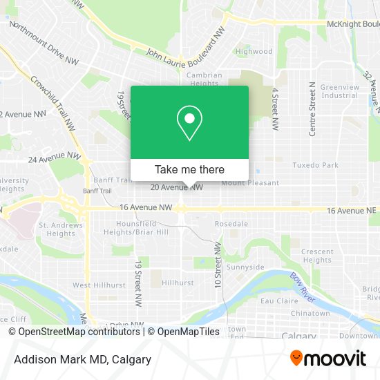 Addison Mark MD map