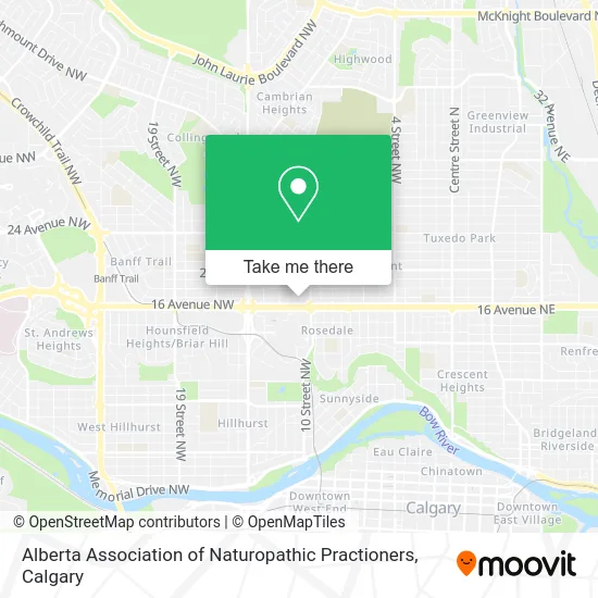 Alberta Association of Naturopathic Practioners map