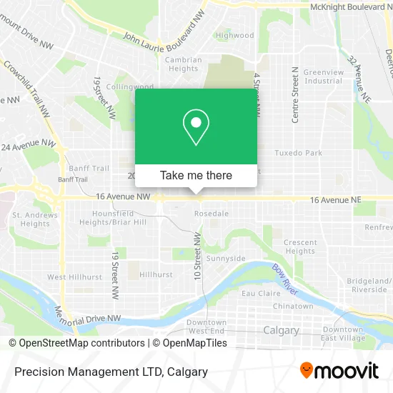 Precision Management LTD map